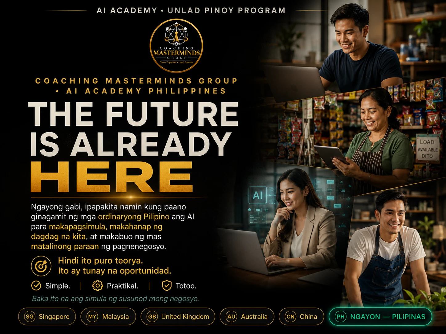 The Future Is Already Here — AI Academy · Unlad Pinoy Program